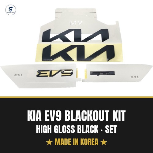 Kia ev9 gloss black - gloss, emblem
